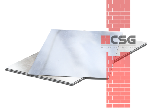 Лист оцинкованный 0.55х1000х2000 2 кл КР пром_пас 1Х2 