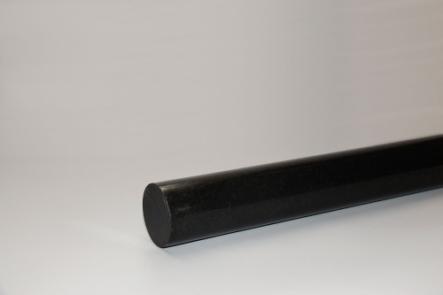 Полиацеталь стержень Ф 40 мм ПОМ-С (1000 мм, 2,0 кг) чёрный