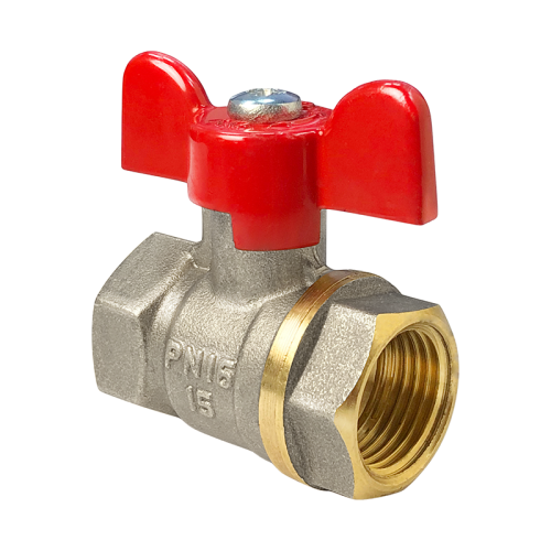 Кран шаровой латунь 11Б27фт1М Ду15 Ру40 ВР рычаг VALFEX VF.214.LR1.012 арт.1246512 