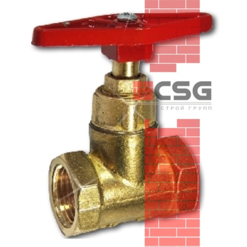 Клапан запорный латунь 15б1п Ду 20 Ру16 ВР прямой ТУ 500059277.015-2000 Цветлит ZW20007, DN 20, 3/4 дюйма