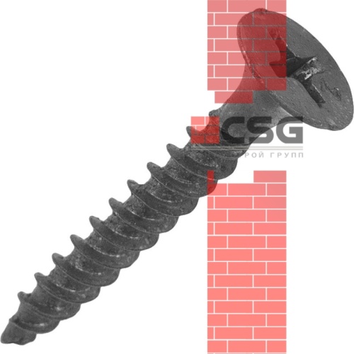 Саморез ГКЛ к дереву 4.2x65 фосфатированный, кг (15кг) арт.1250950 