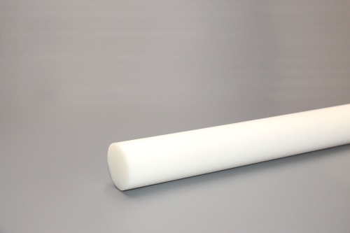 Полиацеталь стержень Ф 40 мм ПОМ-С (1000 мм, 2,0 кг) белый