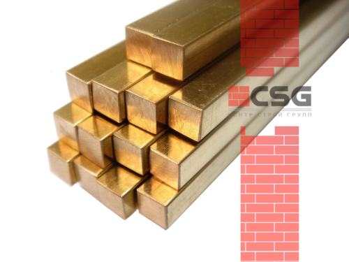 Квадрат латунный 30 п/тв, ПТ, длина 3 м, марка ЛС59-1