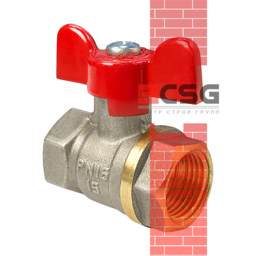 Кран шаровой латунь Практик 120 Ду15 Ру16 ВР рычаг ГАЛЛОП 103266 арт.1213348CDEK