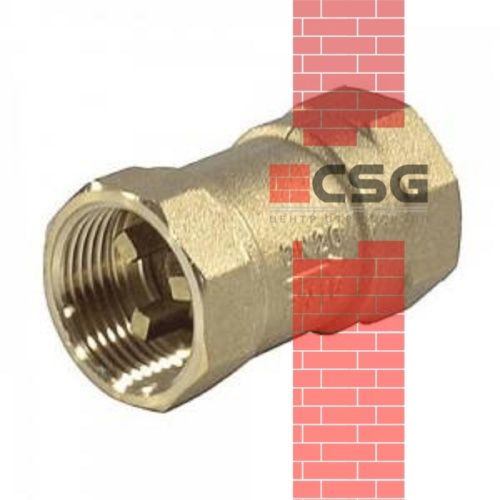 Клапан обратный латунь осевой КОП Ду 15 Ру16 ВР G1/2" диск латунь Пензапромарматура 00211000, DN 15, 1/2 дюйма